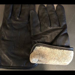 Brand new genuine leather winter gloves with wool